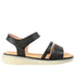 Sandale casual, dama, FORMAZIONE, 33192 negru, piele naturala